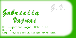 gabriella vajnai business card